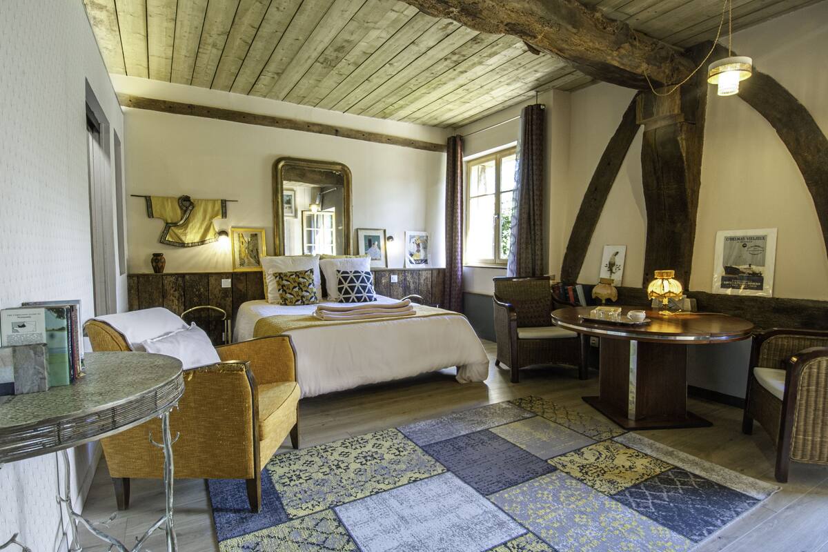 Premium suite, en-suite badkamer, uitzicht op tuin (Chambre 3)