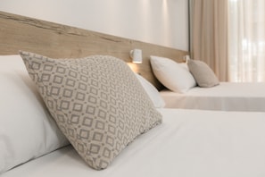 Desk, free WiFi, bed sheets