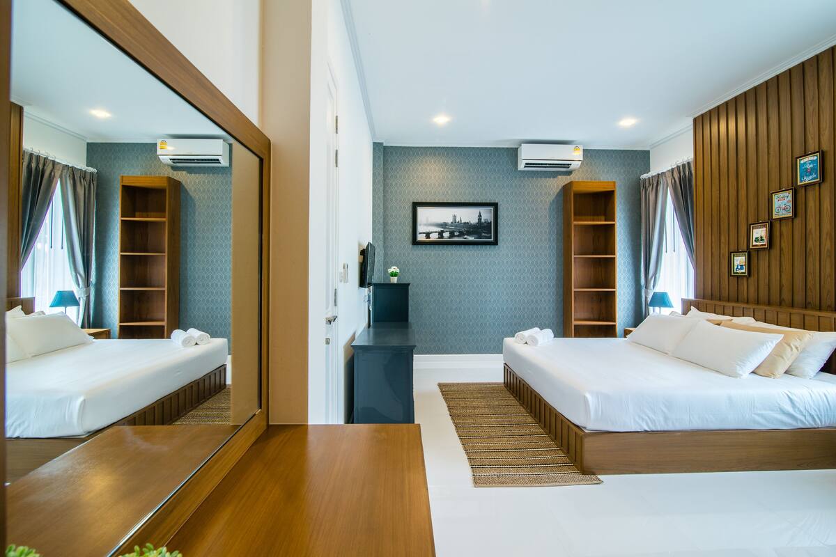 วิลล่าสำหรับครอบครัว, 3 ห้องนอน, ตู้เย็นและไมโครเวฟ, วิวภูเขา | 3 ห้องนอน, ผ้าม่านกันแสง, เปล/เตียงเด็กอ่อน, Wi-Fi ฟรี