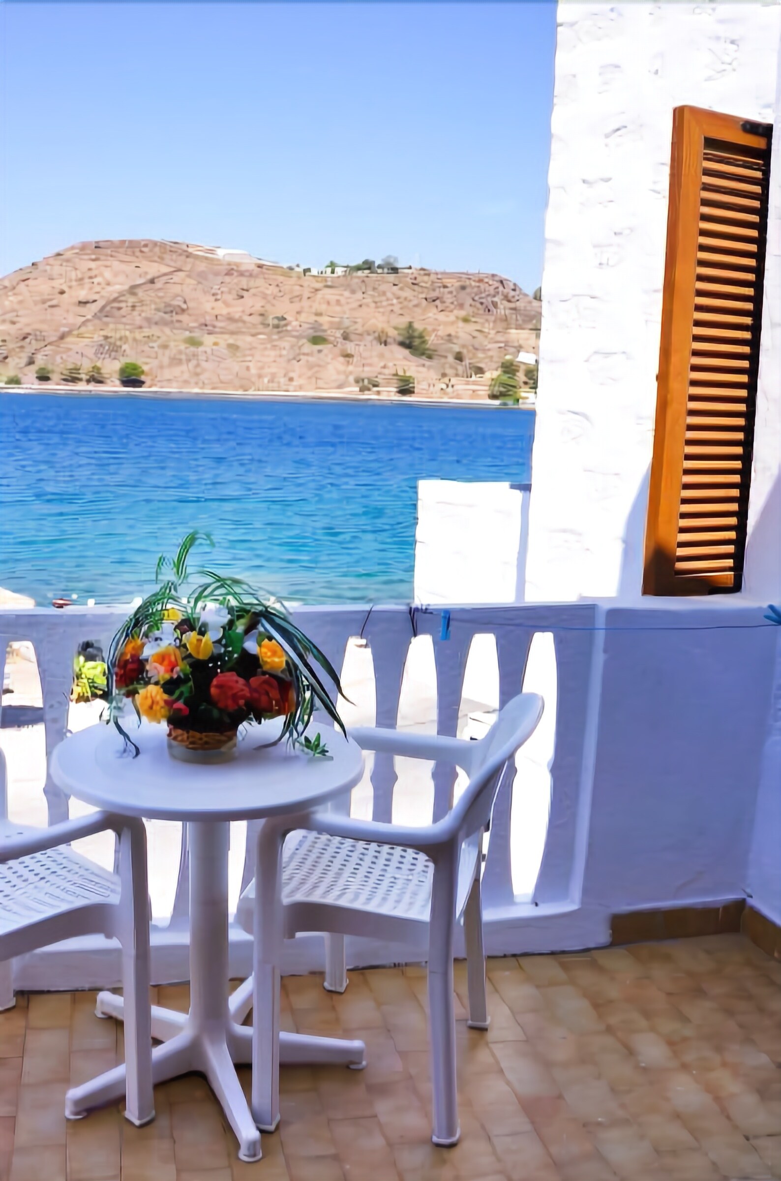 double room, pool view | balcony