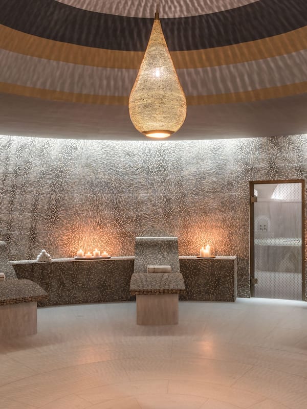 Couples treatment rooms, sauna, steam room, Turkish bath