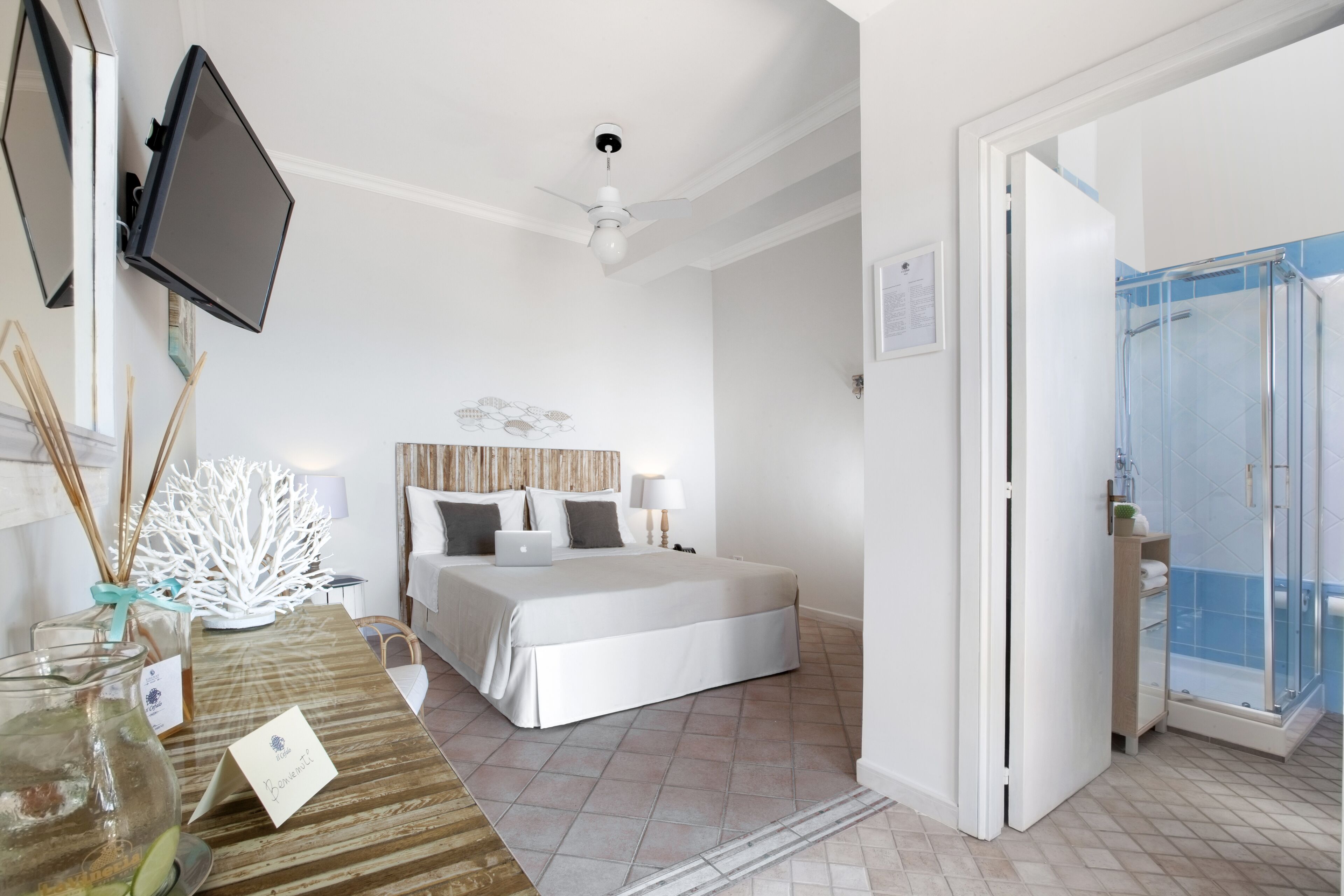 superior double room, private bathroom, sea view | 1 bedroom, premium bedding, down duvets, memory-foam beds