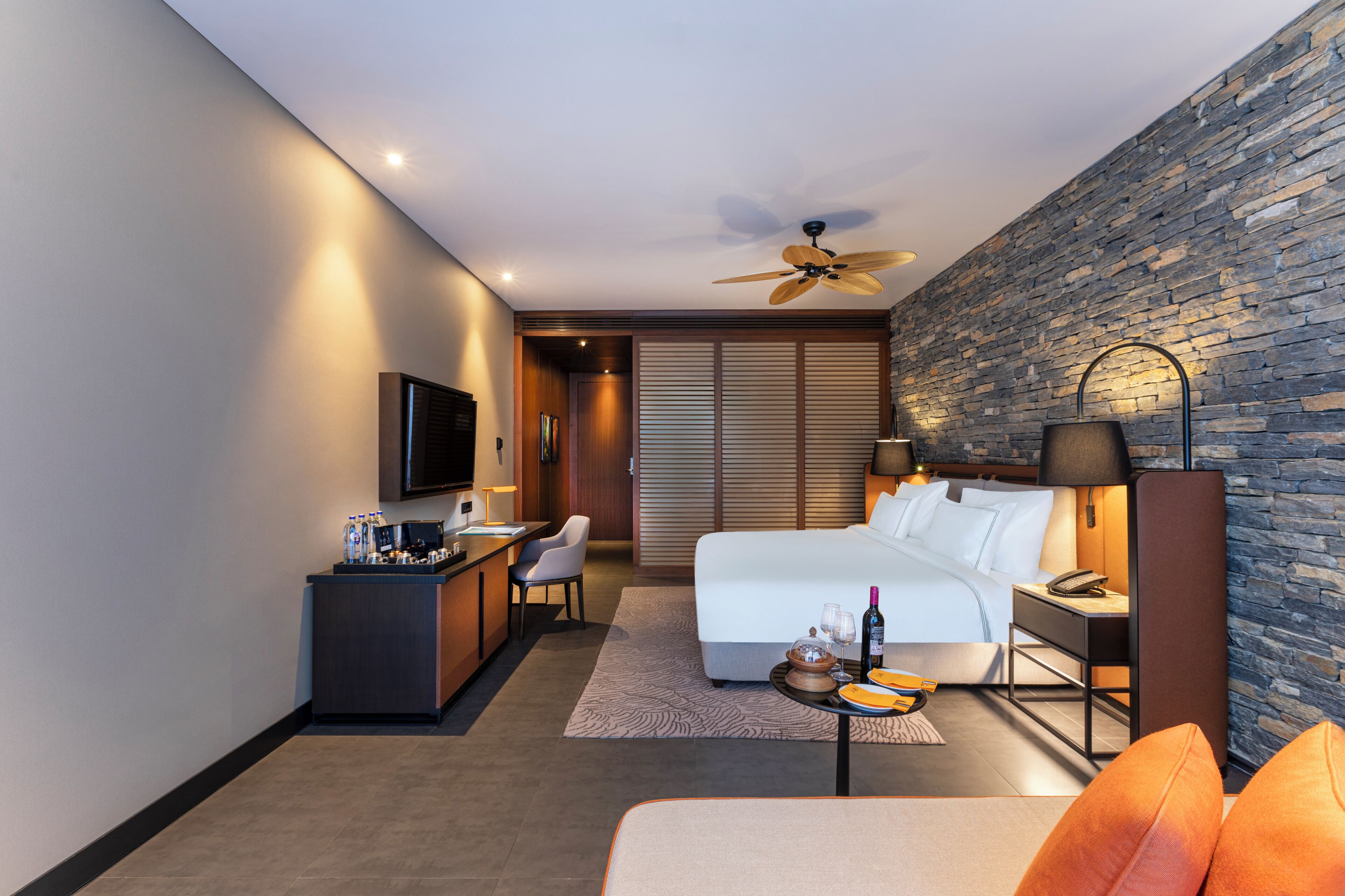 Terrace Room Partial Sea View | Premium bedding, Tempur-Pedic beds, free minibar items, in-room safe