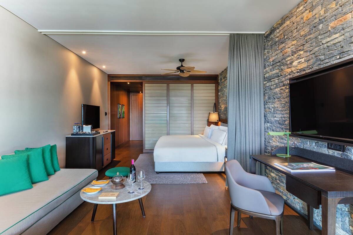 1 habitación, ropa de cama de alta calidad y colchones Tempur-Pedic