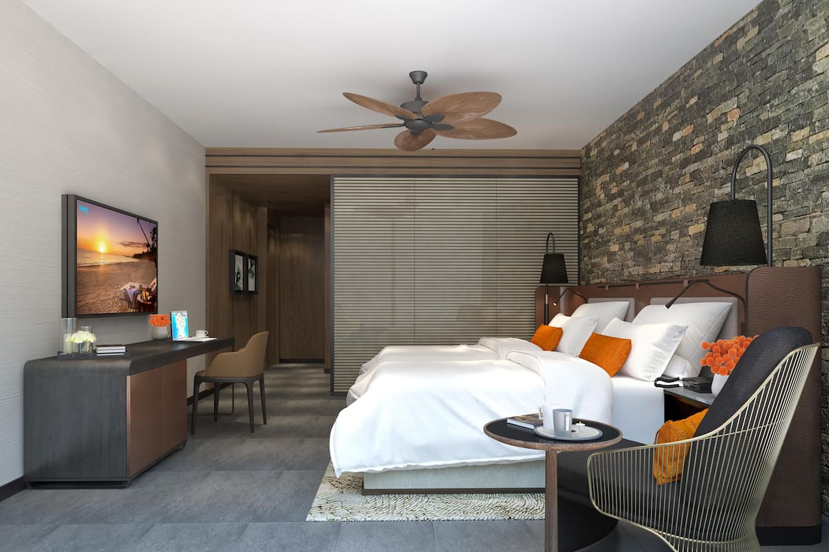 1 dormitori, roba de llit d'alta qualitat i matalassos Tempur-Pedic