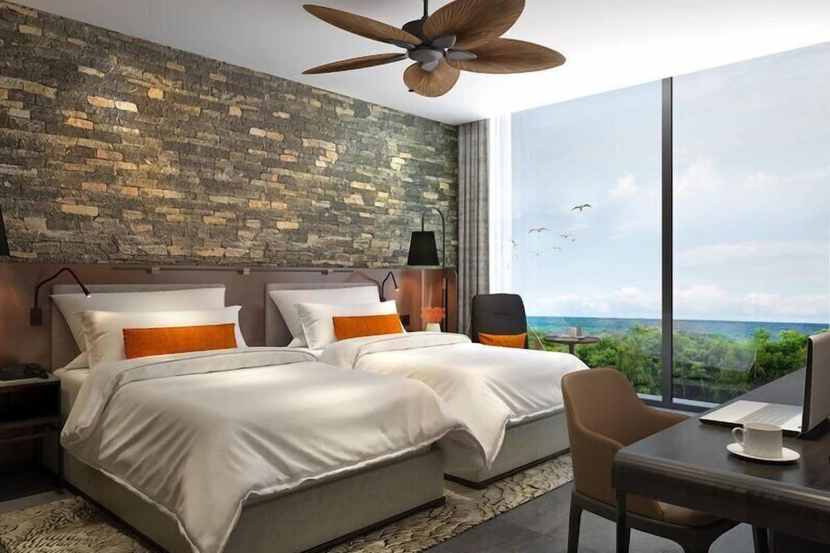 Family Corner Suite Sea View | Ropa de cama de alta calidad y camas Tempur-Pedic