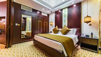 Pillow-top beds, in-room safe, blackout curtains, iron/ironing board