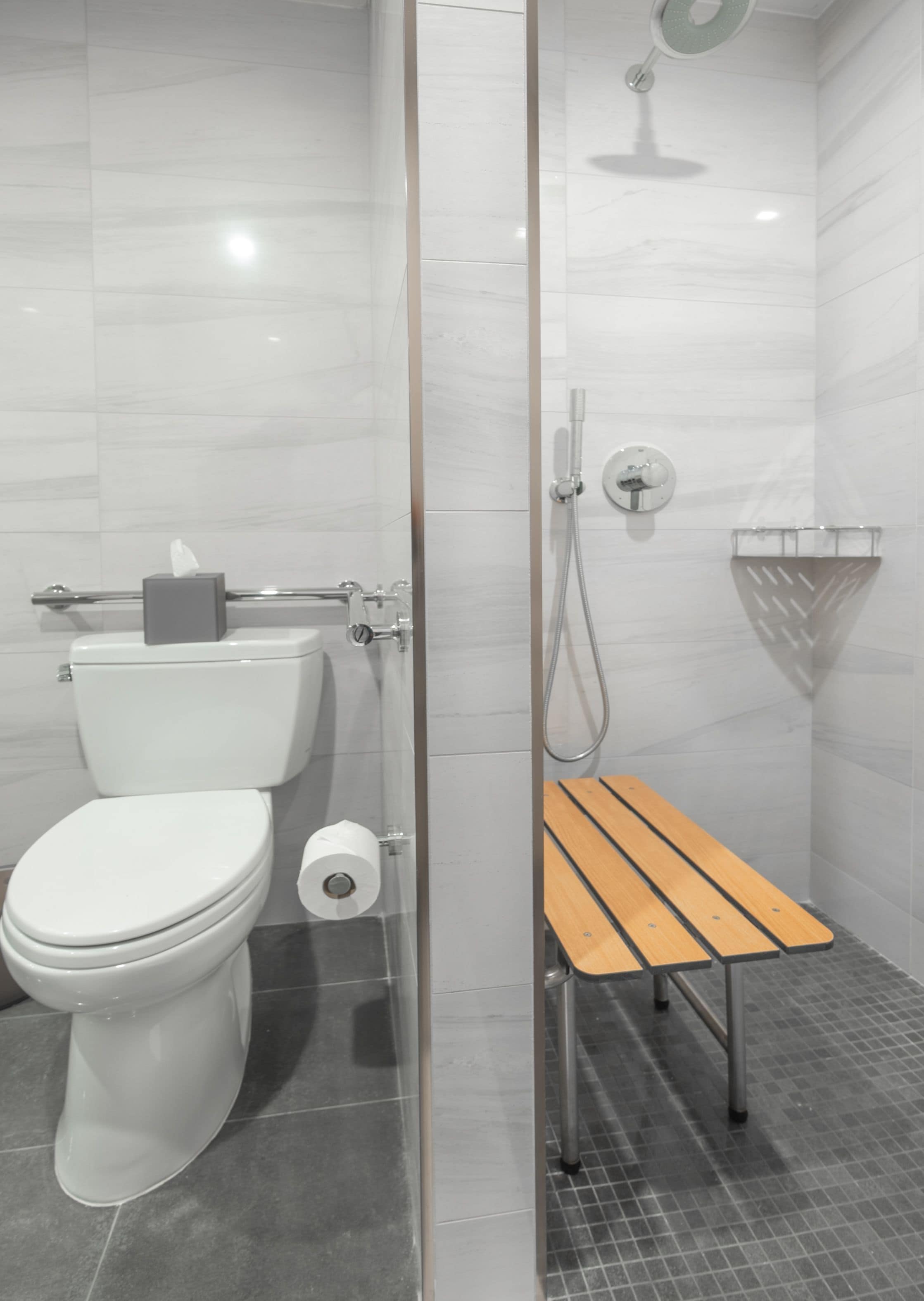 premier king | bathroom | shower, rainfall showerhead, designer toiletries, hair dryer
