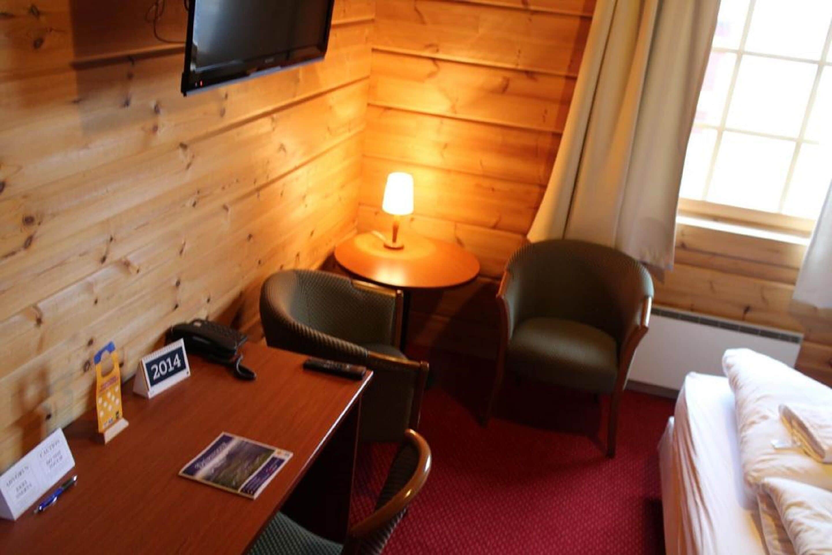 triple room | desk, laptop workspace, blackout curtains, iron/ironing board