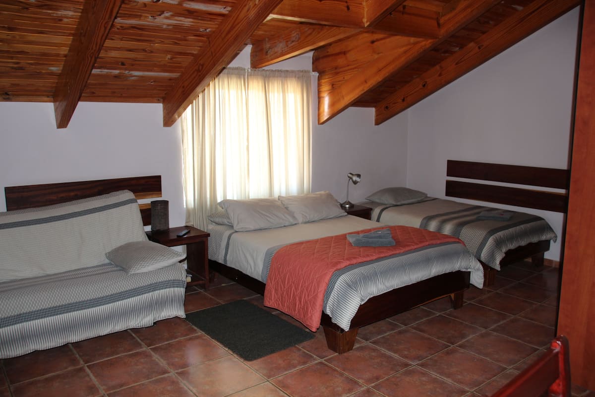 Select Comfort beds, desk, laptop workspace, free WiFi