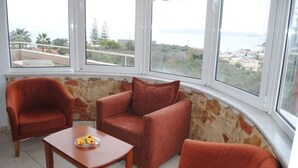 Panoramic Apartment, 2 Bedrooms, Smoking, Sea View | View from room - Cactus Villa Apartments (Chania)