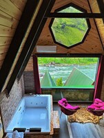 Luxury Suite, Jetted Tub, River View | Water view