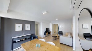 Apartment, 2 Bedrooms, Non Smoking, City View | Living area | LCD TV