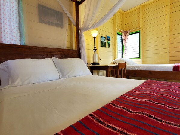 Cherry Cabana - Private Bathroom & Jungle Views | Laptop workspace, free WiFi, bed sheets