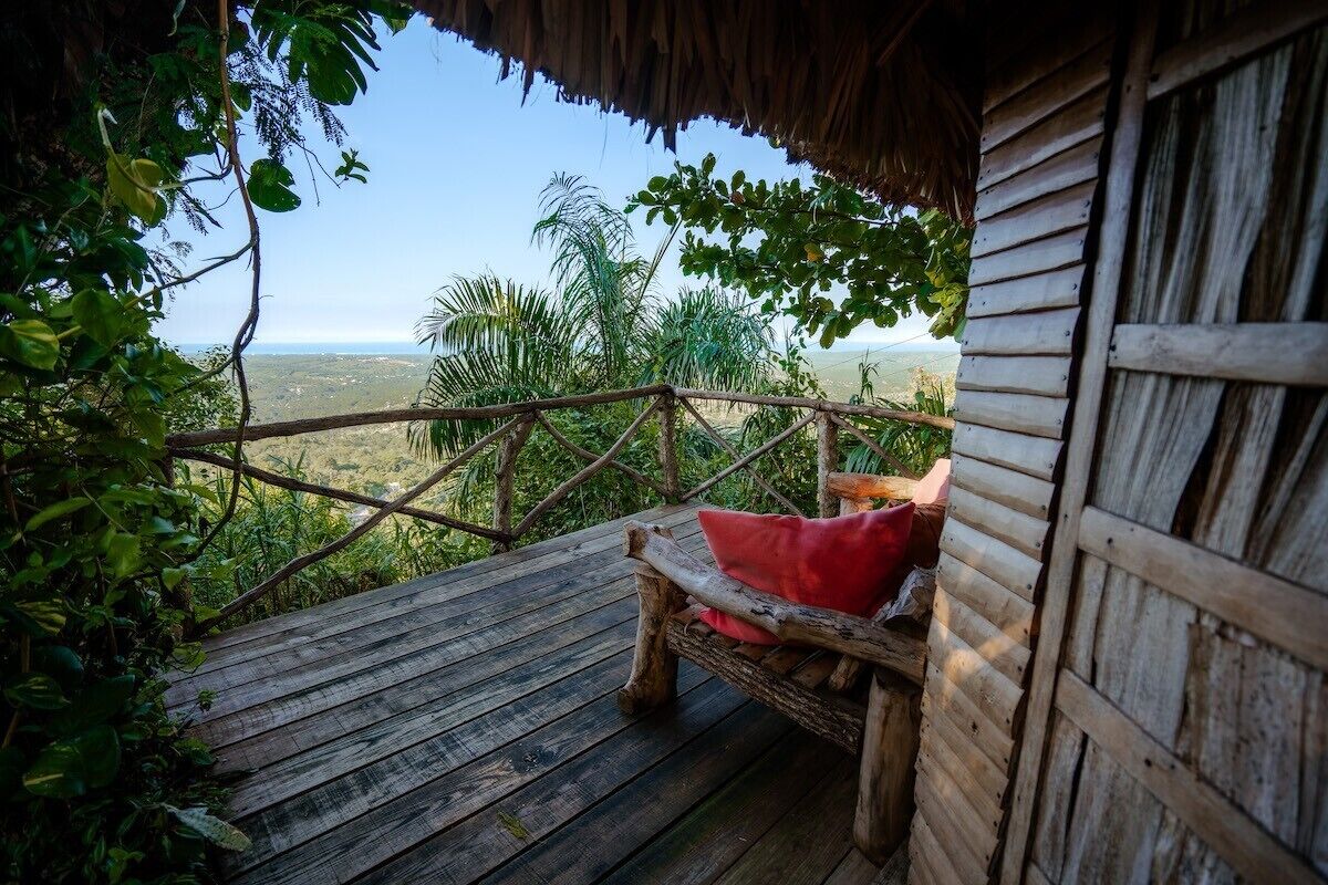 The Palapas - think romance, think "Glamorous Camping" | In-room safe, desk, bed sheets