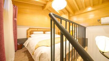Down comforters, individually decorated, blackout drapes, free WiFi