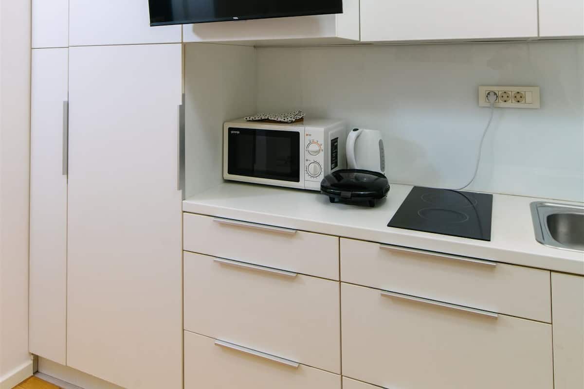 Deluxe-Apartment, 1 Schlafzimmer, Nichtraucher, Stadtblick | Eigene Küche