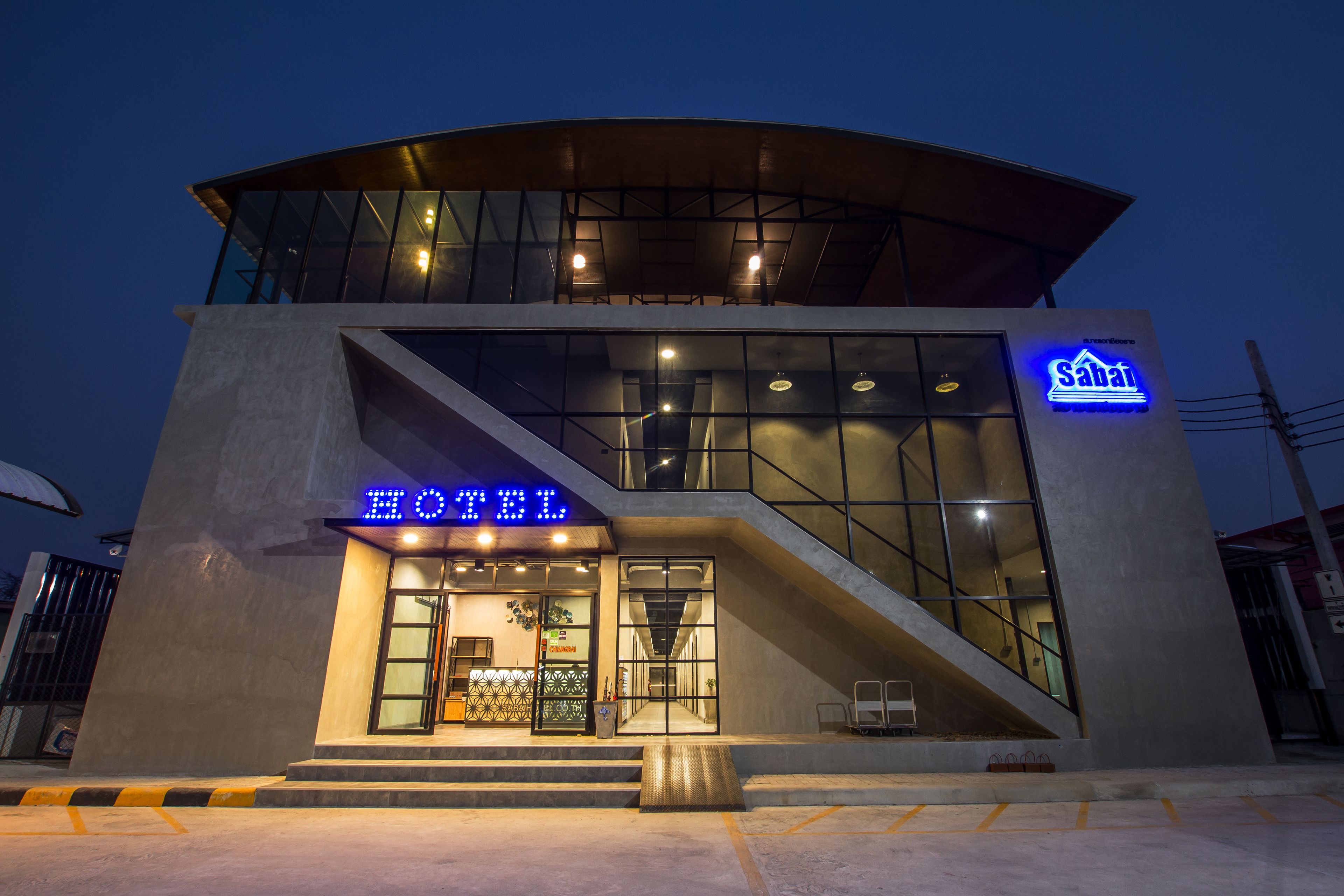 front of property – evening/night