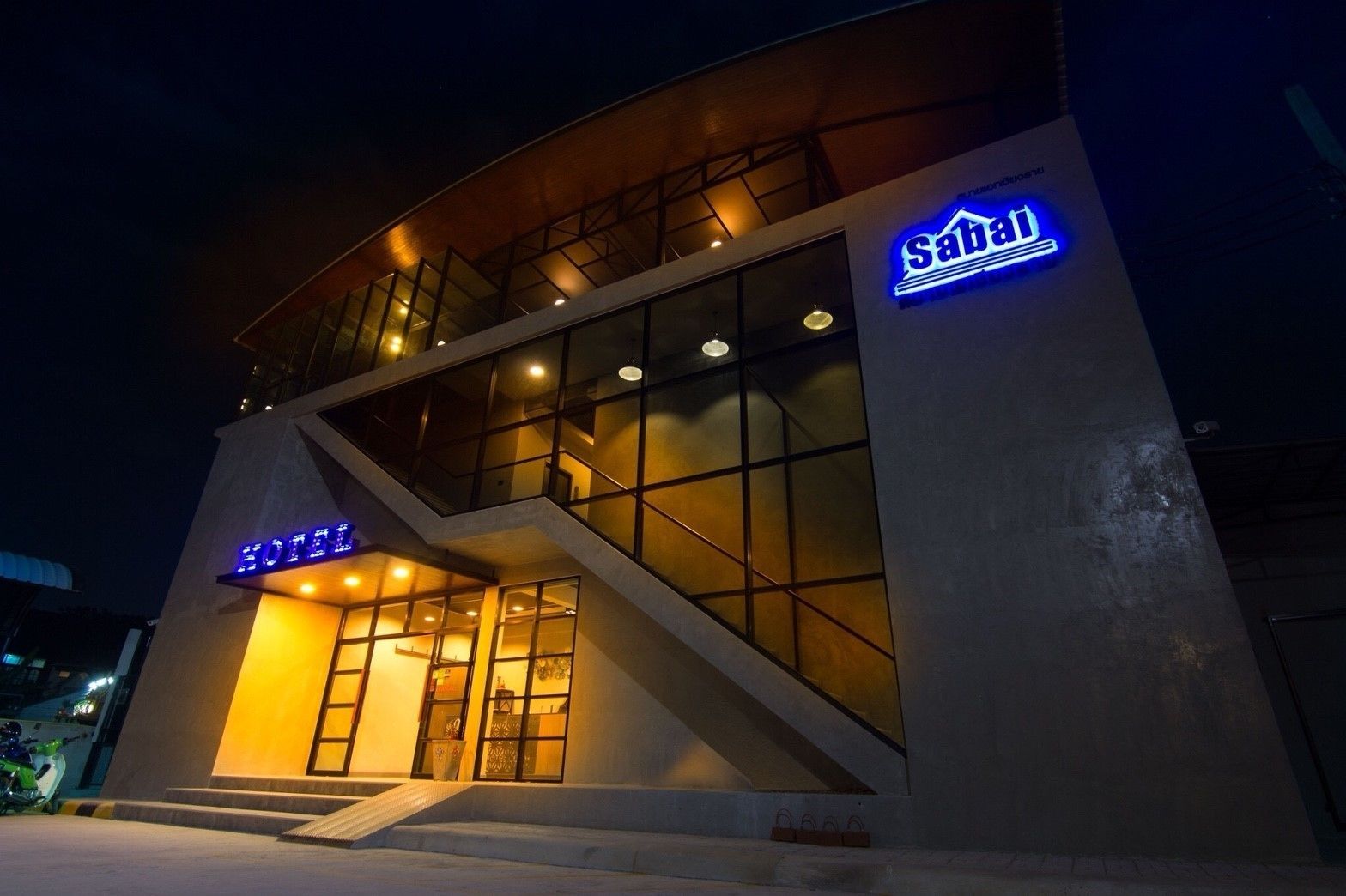 front of property – evening/night