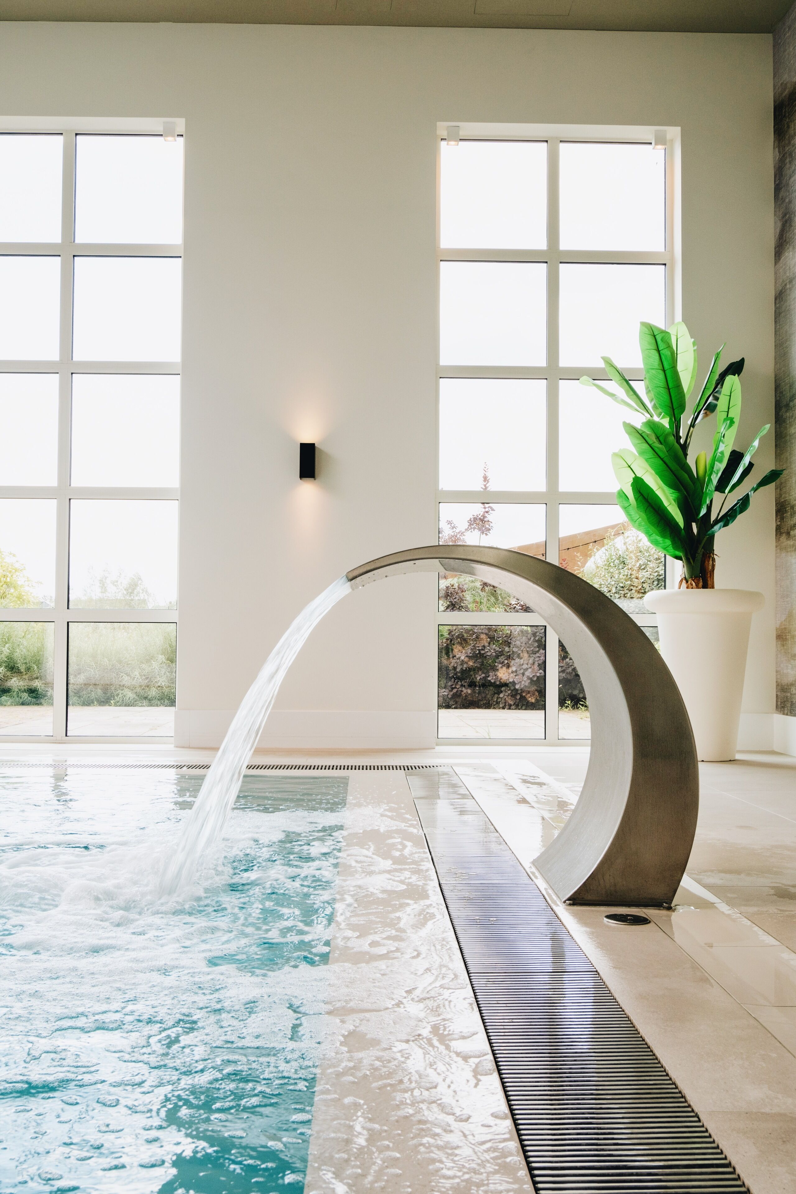 Una piscina techada