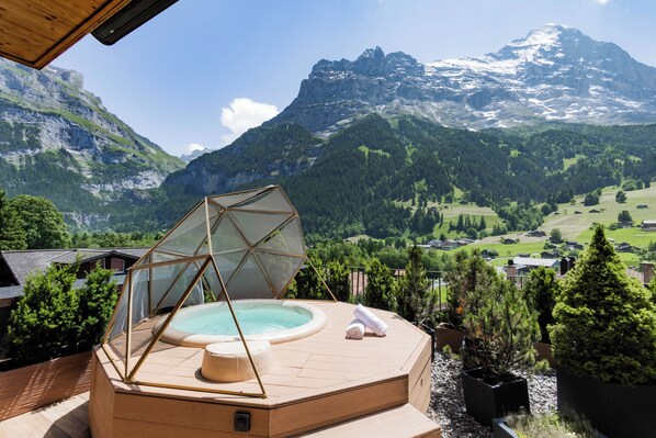 Signature Room (Sunrise) | Terrace/patio - Boutique Hotel Glacier (Grindelwald)