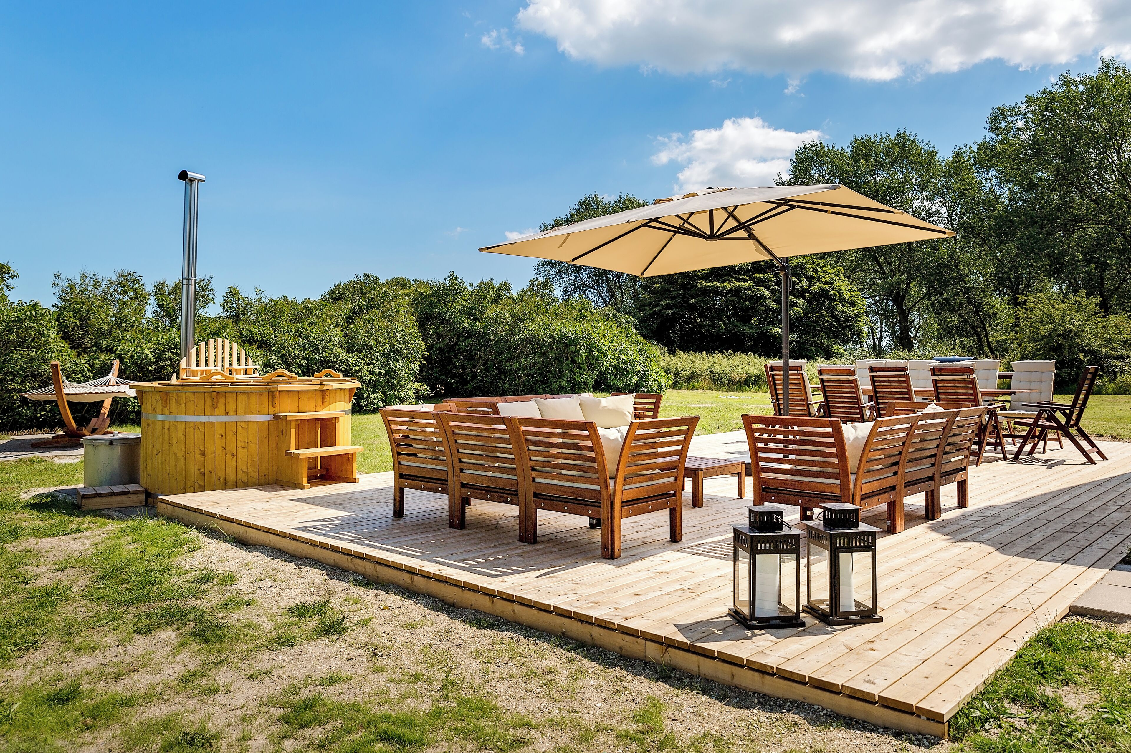 Luksus-feriehus | Terrasse/gårdhave