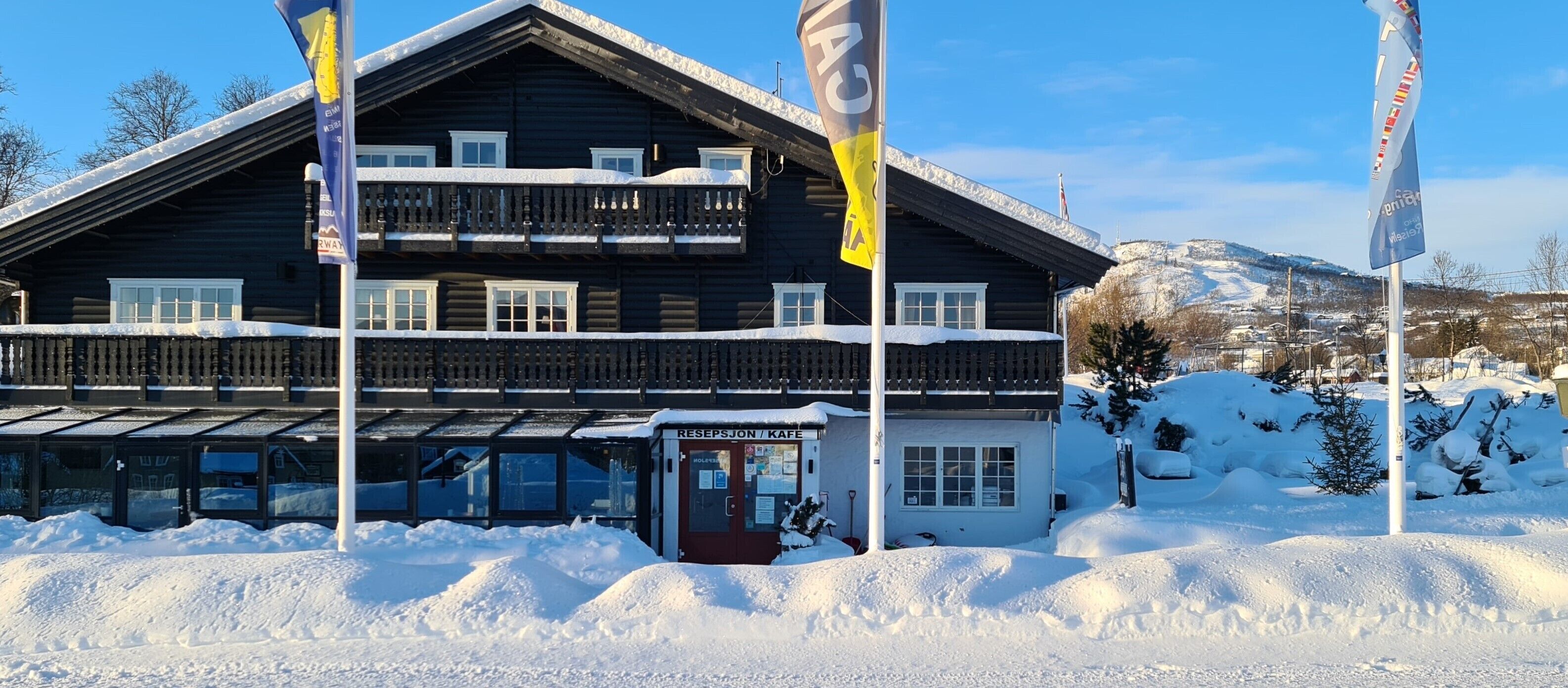 Overnatningsstedets facade