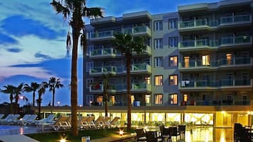 Front of property – evening/night