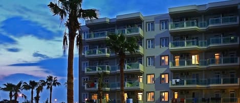 Front of property – evening/night