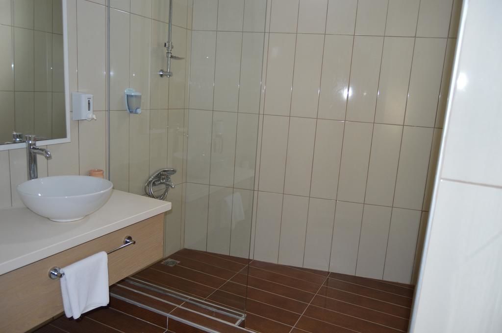 free toiletries, hair dryer, slippers, towels