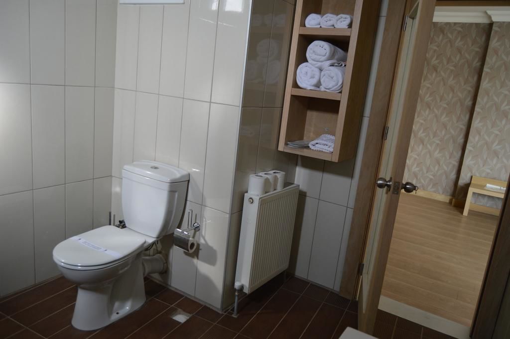 free toiletries, hair dryer, slippers, towels