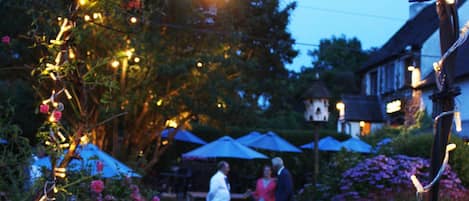 Outdoor wedding area