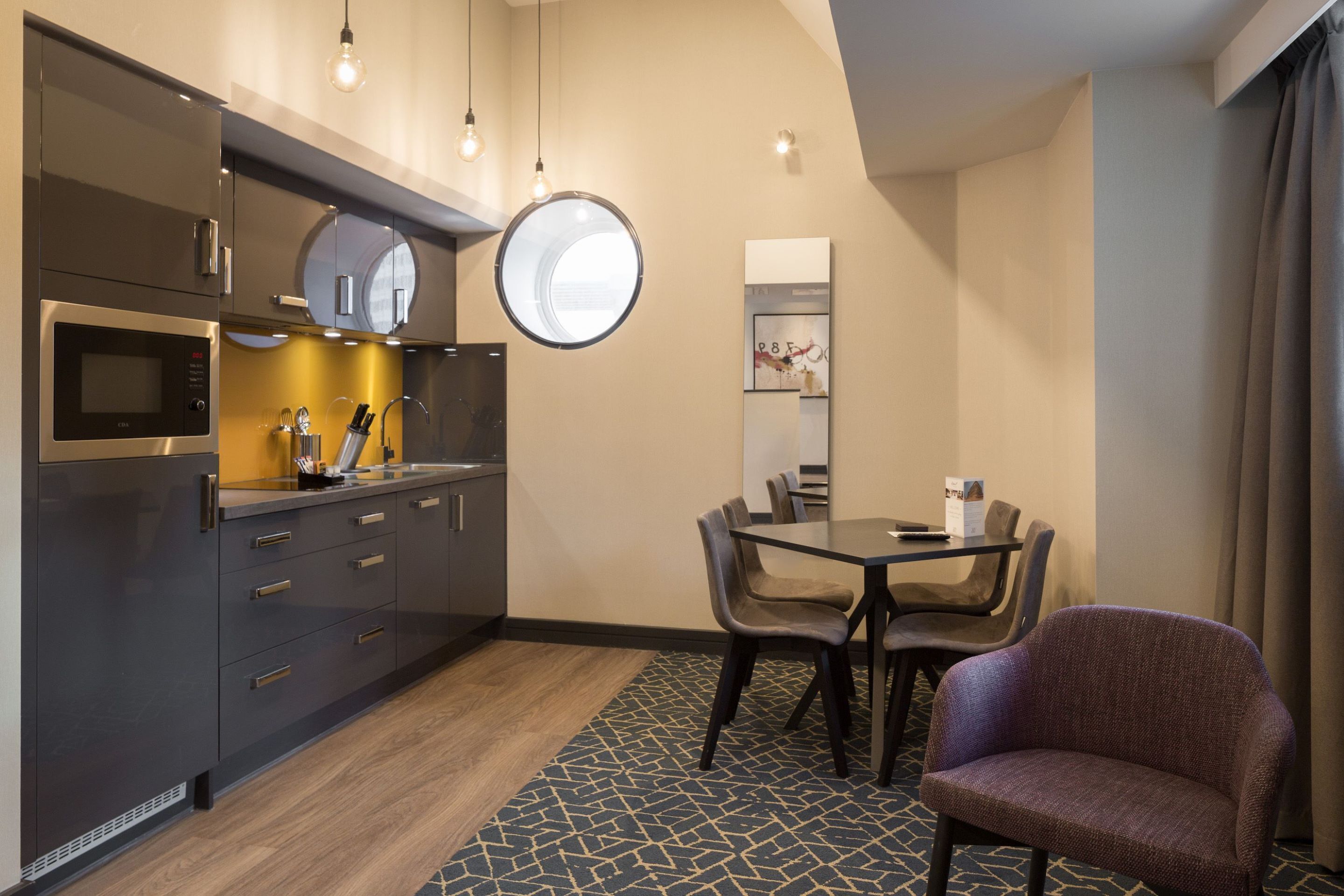 Guinea Suite | Private kitchen | Fridge, microwave, stovetop, electric kettle