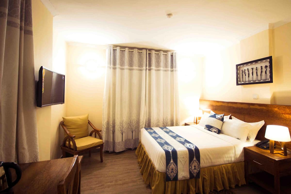 Biancheria da letto di alta qualità, minibar, una cassaforte in camera