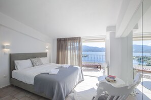 Duplex, Sea View | Individually decorated, blackout curtains, soundproofing - Alterra Vita Apartments (Sithonia)