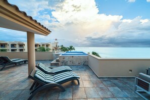 Luxury Penthouse, 3 Bedrooms, Ocean View, Beachfront | Terrace/patio - Faro Reef 401 by NAS (Playa del Carmen)