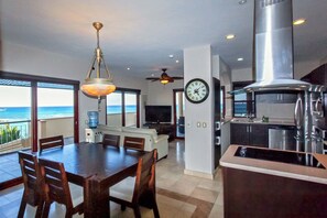 Luxury Penthouse, 3 Bedrooms, Ocean View, Beachfront | Living area - Faro Reef 401 by NAS (Playa del Carmen)