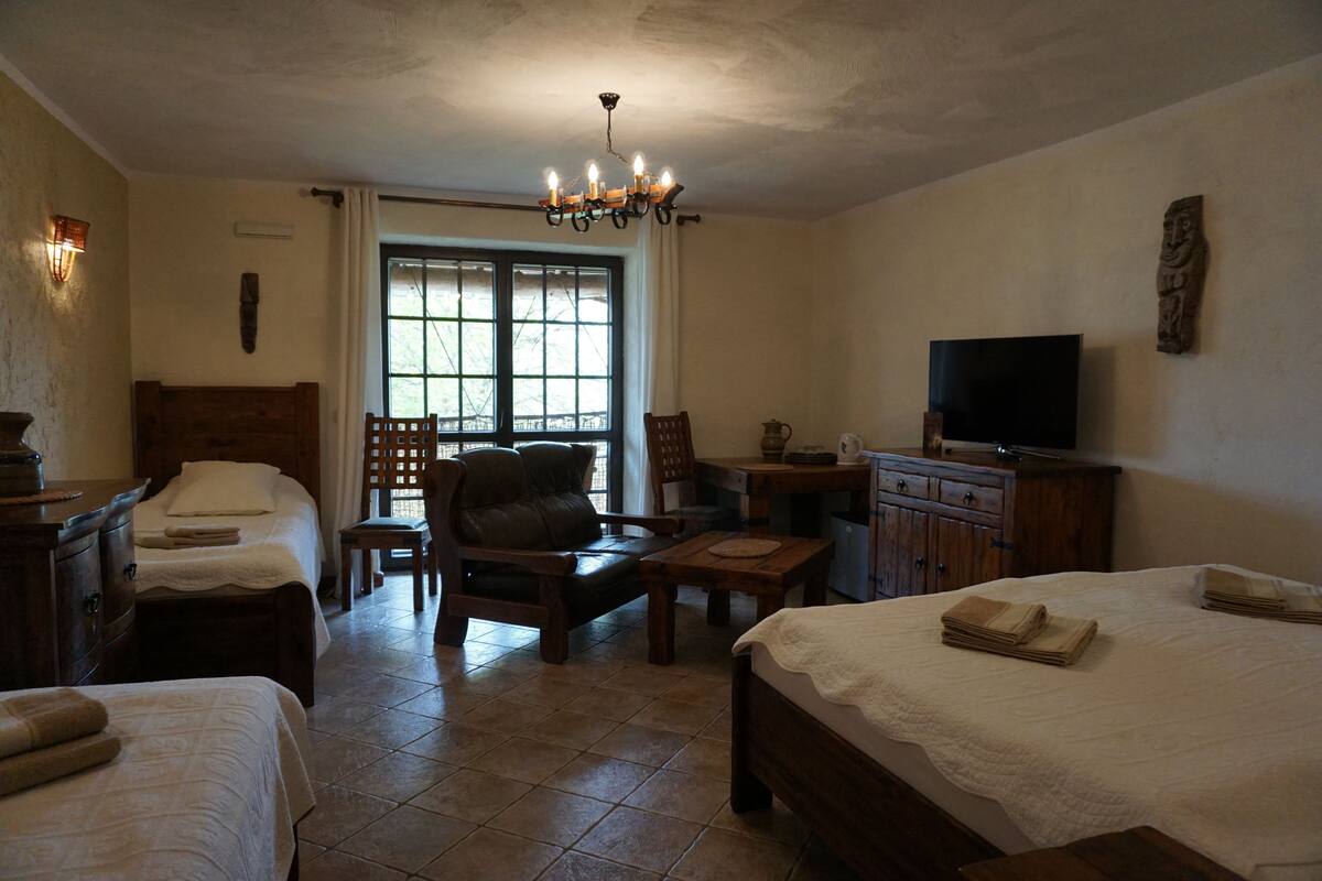Quadruple Room, Terrace | Iron/ironing board (on request), WiFi (free), bed sheets