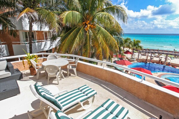 Exklusiv lägenhet - 3 sovrum - havsutsikt | Balkong