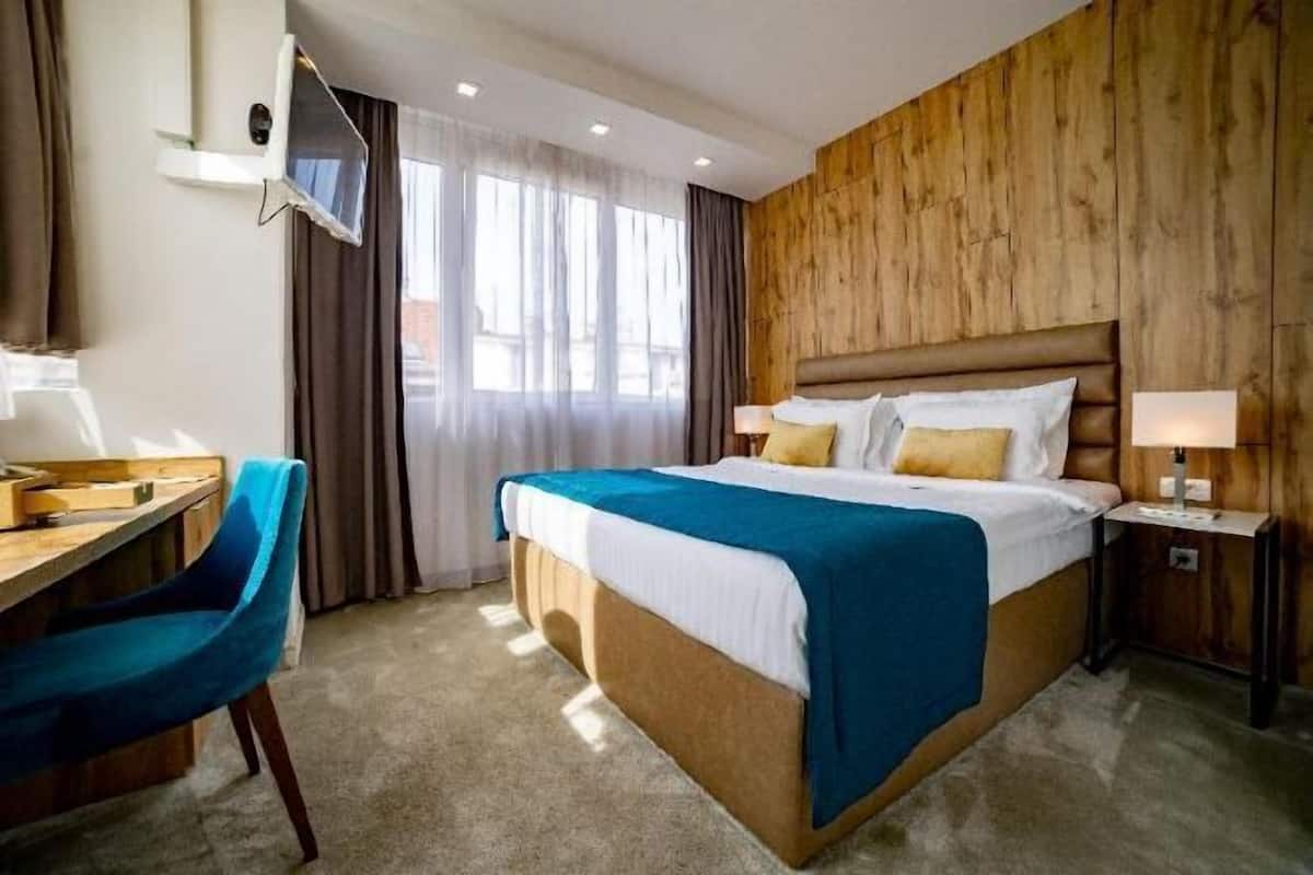 Rúmföt af bestu gerð, rúm með memory foam dýnum, míníbar