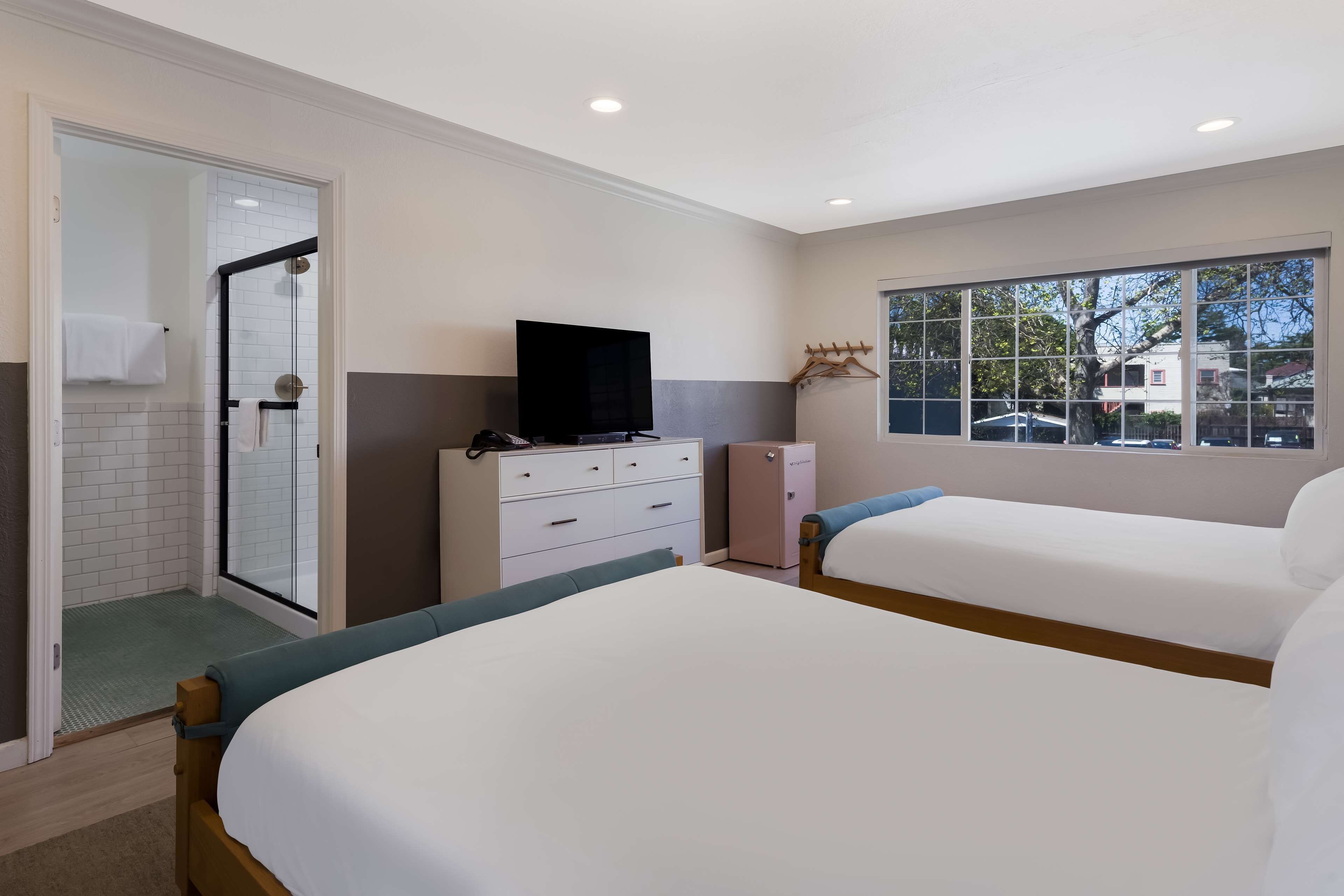 room, 2 queen beds, non smoking | iron/ironing board, wifi, bed sheets