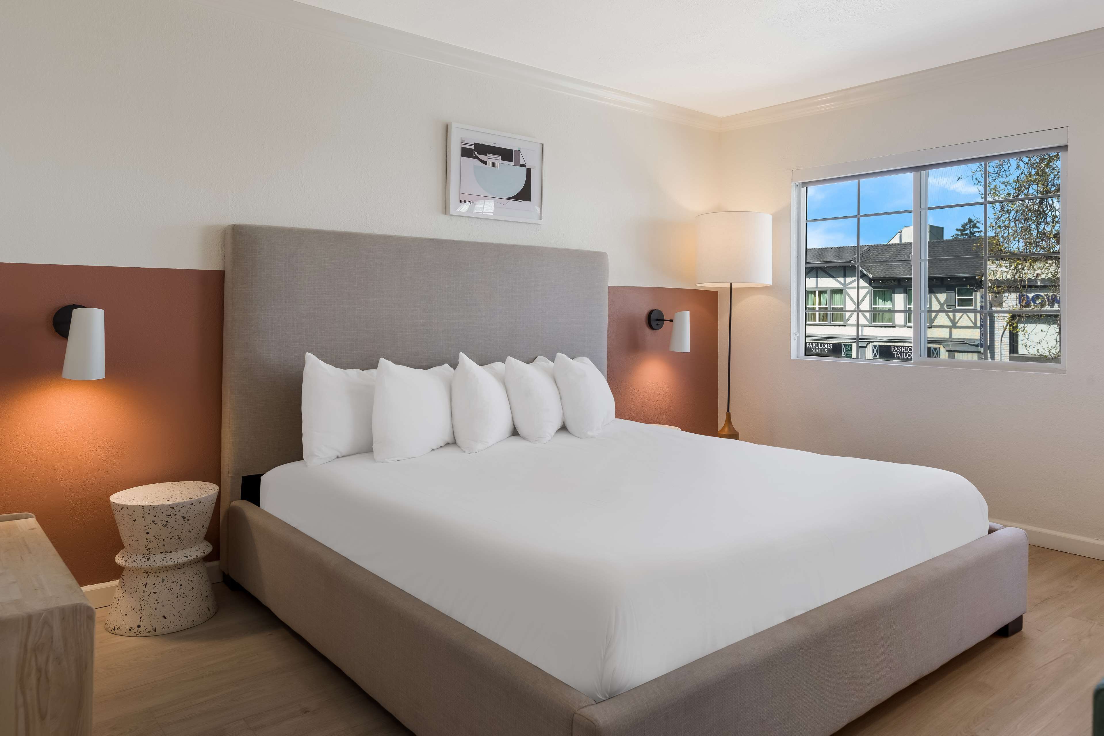 room, 1 king bed with sofa bed, non smoking | iron/ironing board, wifi, bed sheets