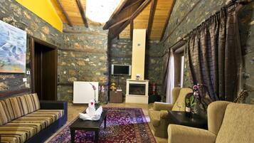 Deluxe Suite | Living area | TV