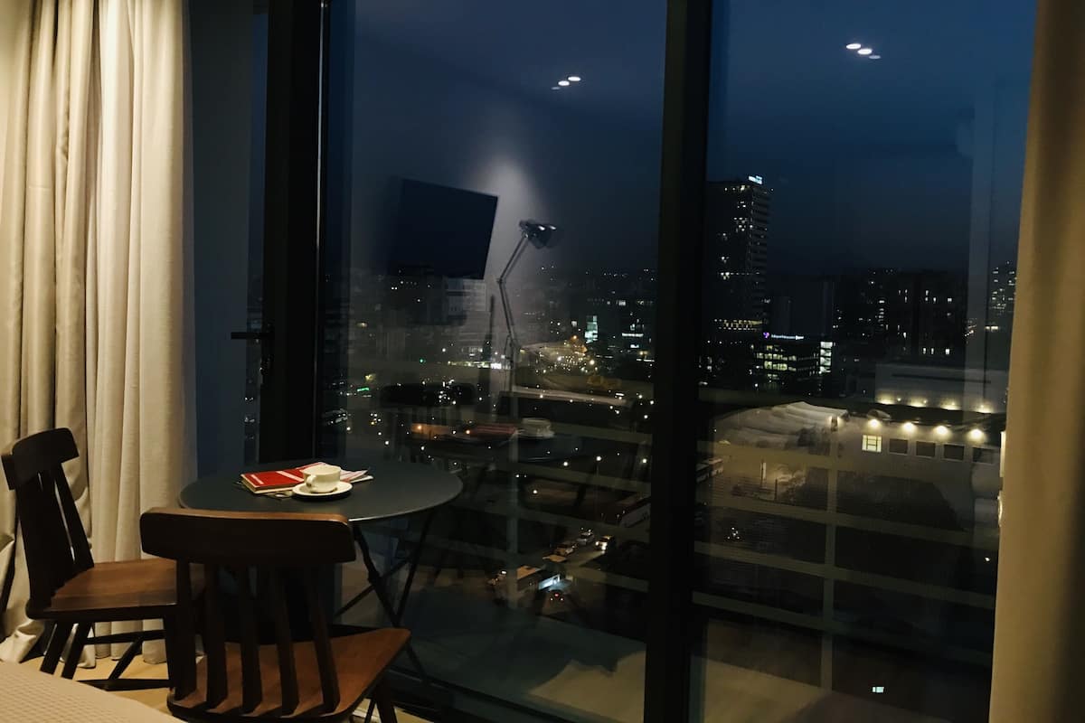 Panoramic Room, City View | Desk, soundproofing, iron/ironing board, free WiFi