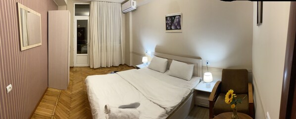 Familien-Doppelzimmer | 1 Schlafzimmer, hochwertige Bettwaren, Bügeleisen/Bügelbrett