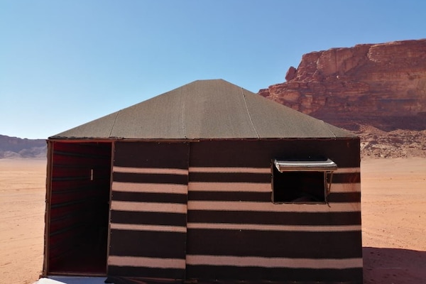 Standard Tent (Double ) | Premium bedding, pillowtop beds, blackout drapes, rollaway beds