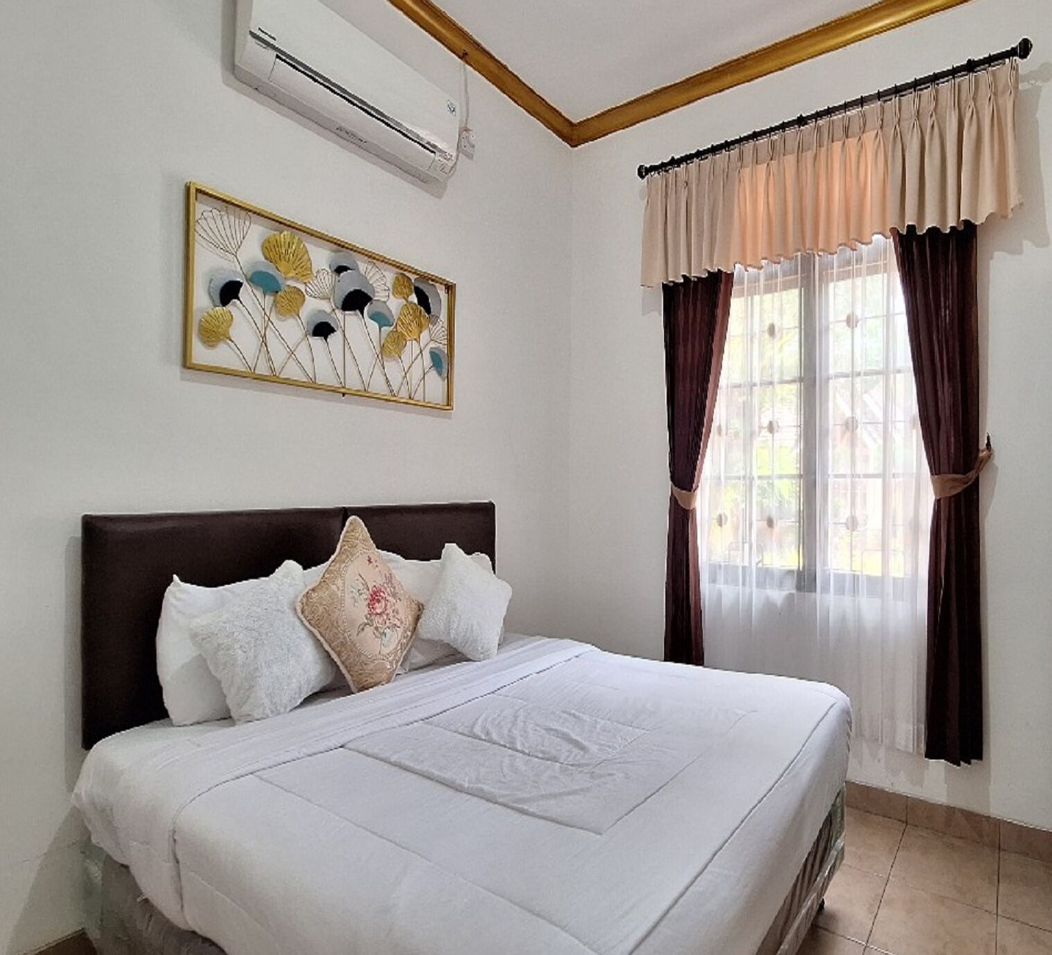 Vila Keluarga, 2 kamar tidur, Boleh Merokok, pemandangan kebun | 1 kamar tidur, seprai antialergi, Wi-Fi gratis, dan seprai linen