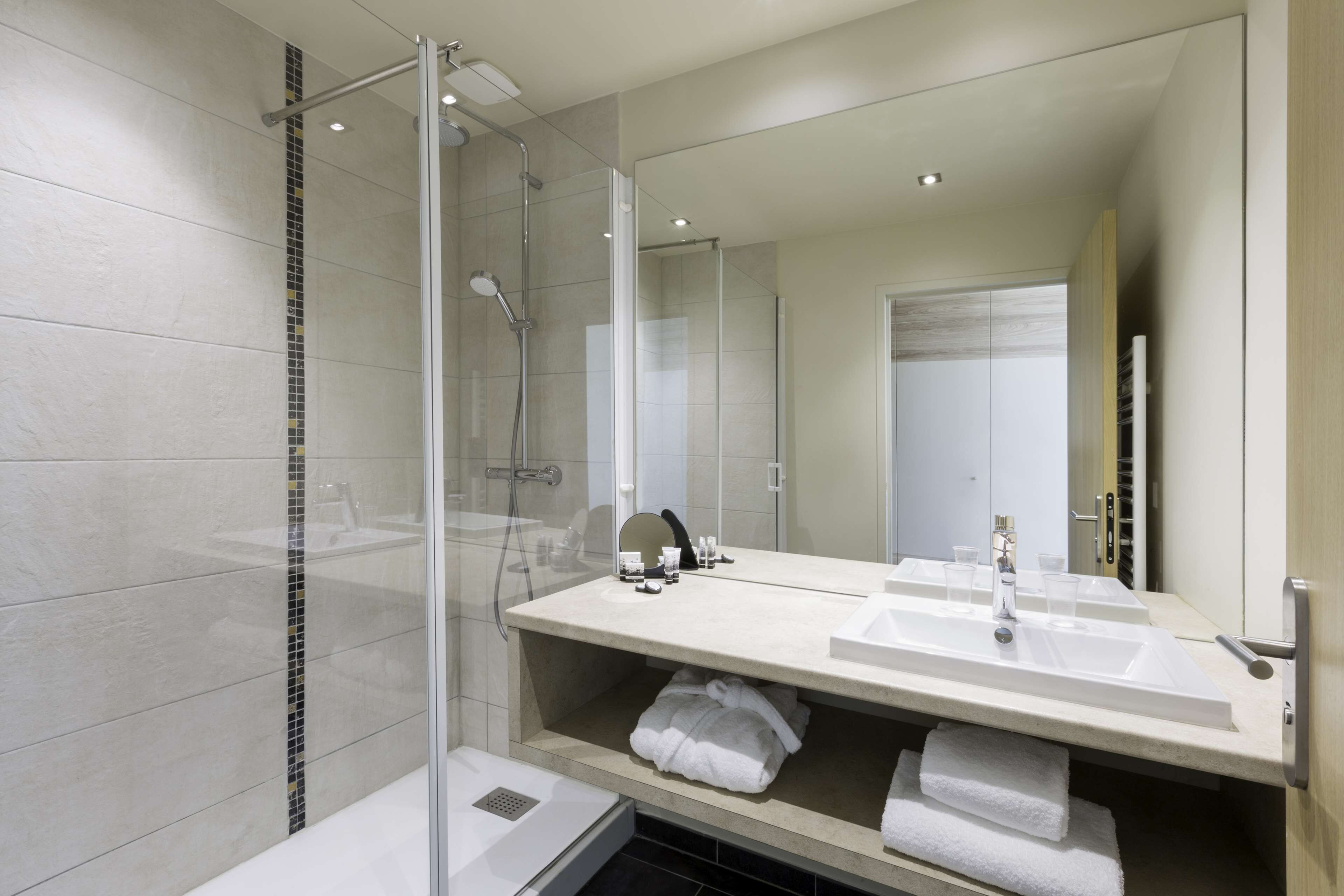 free toiletries, hair dryer, dressing gowns, slippers