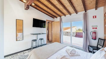 Familienapartment, 1 Schlafzimmer | Verdunkelungsvorhänge, Bügeleisen/Bügelbrett, kostenloses WLAN