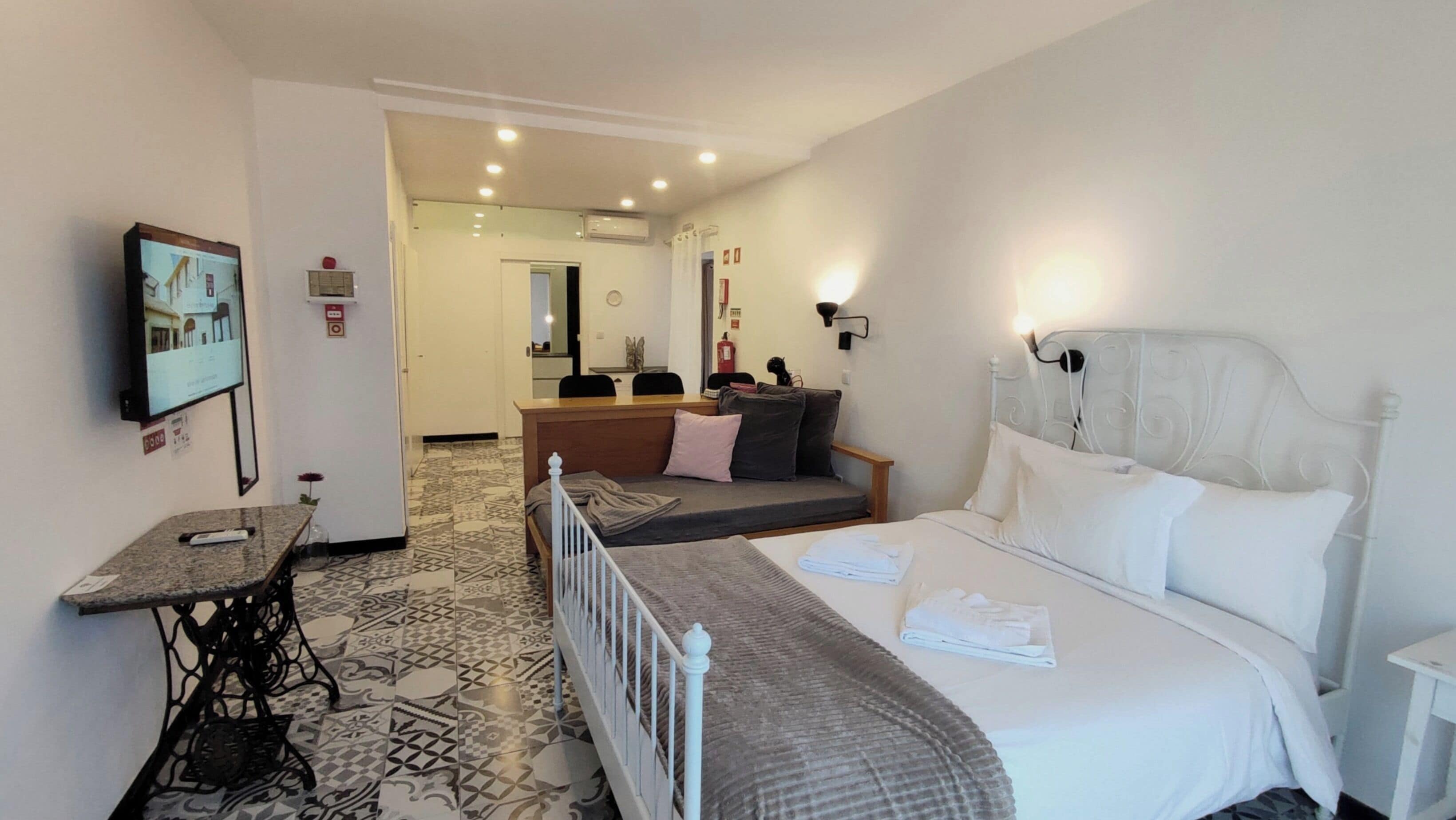 Blackout curtains, iron/ironing board, free WiFi, bed sheets